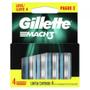 Imagem de Carga Aparelho Barbear Gillette Mach3 com 4 unidades