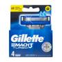 Imagem de Carga Barbear Gillette Mach3 Com 4 Mach3 Turbo