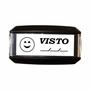 Imagem de Carimbo Automático Autoentintado VISTO com Campos para Data Nykon 302 (14x38mm)