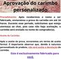 Imagem de Carimbo para Brigadeiro Personalizado com Nome 1 unidade- Informar nome do carimbo.