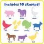 Imagem de Carimbos Gigantes de Animais de Fazenda - Conjunto com 10 Peças - READY 2 LEARN