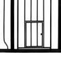 Imagem de Carlson Extra Tall Walk Through Pet Gate com porta de animal de estimação pequena, inclui kit de extensão de 4 polegadas, kit de montagem sob pressão de 4 pacotes e kit de montagem na parede de 4 pacotes, preto