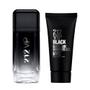 Imagem de Carolina Herrera 212 VIP Black Kit  Perfume Masculino EDP 100ml  + Gel de Banho