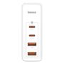 Imagem de Carregador 100W Gan Quick Charger 4 Portas 2C+2A Cabo Usb-C