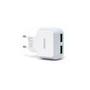 Imagem de Carregador 2 Usb V8 2.4A KD-604 Branco - Kaidi