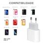 Imagem de Carregador 20W Turbo + Cabo Lightning USB-C 1m Original Compatível Iphone 14 13 Pro Max 12 e 11 - Anatel