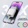 Imagem de Carregador 20W Turbo Fonte USB-C + Cabo 1M Compatível com Iphone 15 15 pro 15 max 15 plus