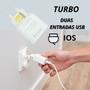 Imagem de Carregador 4.1 Turbo Duas Portas Usb Com Cabo 01 Metro IOS