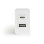 Imagem de Carregador Adaptador de Parede com 1 USB e 1 USB-C PD - Iwill