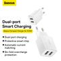 Imagem de Carregador Baseus 10.5w 2x Usb Com Cabo Llghtning 1m 2x Usb