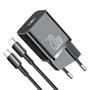 Imagem de Carregador Baseus Com Cabo Tipo C Para Lightning iP 20w 1m Carga Rapida Cor Preto Original Com Nota Fiscal
