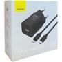 Imagem de Carregador Baseus Com Cabo Tipo C Para Lightning iP 20w 1m Carga Rapida Cor Preto Original Com Nota Fiscal