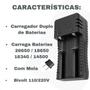 Imagem de Carregador Bateria Recarregavel Bivolt 18500 18650 22650 266