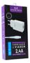 Imagem de Carregador Bivolt Branco Maketech Com Cabo Tipo C Anatel