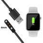Imagem de Carregador Cabo Magnético Para relógio Inteligente Smartwatch 2 Pinos 4mm Compatibilidade Variada