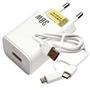 Imagem de Carregador Carga Rápida 5v=3.1A P/ Galaxy Tab S6 Lite 2022, Tab S7 FE 30w Type-C e Micro-USB LE296V