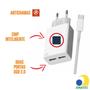 Imagem de Carregador Celular Turbo com Selo Anatel 2 Portas Usb Type-C