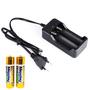 Imagem de Carregador Com 2 Pilhas Duplo De Pilha Bateria 4.2v Li-Ion 18650 Bivolt Recarregável LPJA02LUA2PI