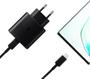 Imagem de Carregador COM CABO Tipo C 25W para Samsung 3A Fast Charge Preto Original Compatível com S21 FE S22 PLUS S23 S24 ULTRA