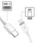 Imagem de Carregador Compativel Com I Phone 11, USB-C Cabo Lightning 1Mt Branco Original-Novax