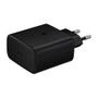 Imagem de Carregador compatível para Samsung Preto Usb Tipo C 45W Turbo Completo Com Carregamento Rápido S10 S20 S21 S22 Note 10