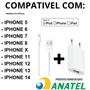 Imagem de Carregador Completo Cabo Usb Lightning + Fonte Tomada 12V MFI Compativel Para iPhone 5 6 7 8 X 11
