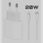 Imagem de Carregador Completo Usb-C 20W Turbo Compatível Iphone-11-12-13-14 - Adaptador Tomada Fonte Turbo todos modelos