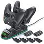 Imagem de Carregador Controle Xbox One Series S/x + 2 Baterias 800mah - DOBE CHARGING DOCK