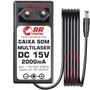 Imagem de Carregador DC 15V 2000mA para Caixa Amplificada Multilaser SP-258, SP-257