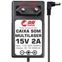 Imagem de Carregador DC 15V 2000mA para Caixa Amplificada Multilaser SP257, SP200