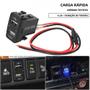 Imagem de Carregador de Carro Duplo USB com QC 4.2A e Voltímetro - 12-24V