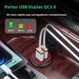 Imagem de Carregador de Carro USB Duplo com Carga Rápida e Luz LED à Prova d'Água - Para Motocicleta e Carro