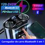Imagem de Carregador de Carro USB Duplo com PD, QC3.0 e Display Digital - 4.8A