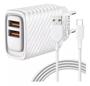 Imagem de Carregador de Celular com 2 Entradas USB e Cabo Micro V8 Embutido 5.1A Altomex - AL-9006-V8