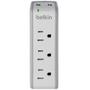 Imagem de Carregador de Parede Belkin USB Surgeplus 10W Dual-USB+3 Tomadas Protecao Surto 110V Branco - BST300BG