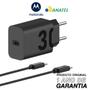 Imagem de Carregador De Parede Original Motorola Turbo Power 30w cabo Usb-C Preto - Motorola Edge 30 Fusion, Edge 30 Pro e Edge 30 Ultra, G23, g73, edge 40