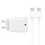 Imagem de CARREGADOR DE PAREDE TURBO 20w + CABO TIPO C QUICK BRANCO WIWU 0048