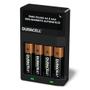 Imagem de Carregador de Pilhas Recarregáveis Duracell AA/AAA com 4 Pilhas AA Recarregáveis