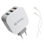 Imagem de Carregador de Turbo Saída 2 USB + 1 Tipo-C Com Cabo 1M Bivolt