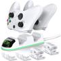Carregador Duplo com Led + 2 Baterias Recarregáveis Compatível com Controle Xbox Series X/S Xbox One Elite - Oivo Imagem de Carregador Duplo com Led + 2 Baterias Recarregáveis Compatível com Controle Xbox Series X/S Xbox One Elite