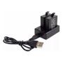 Imagem de Carregador Duplo Dual Usb para Hero 5/6/7/8 L