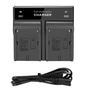 Imagem de Carregador Duplo P/ Bateria De Led Np-f550 F570 Np-f970