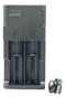 Imagem de Carregador Duplo Sem Visor Baterias 26650 18650 Bivolt Mola