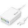 Imagem de Carregador Hub Régua 6 Usb Rápido 10a 50W Android e IOS