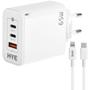 Imagem de Carregador Hye HYEC79L USB/2 USB-C de 65 Watts + Cabo Lightning