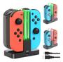 Imagem de Carregador Joy-con Base Suporte Nin tendo Switch Dock Com Led