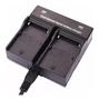 Imagem de Carregador Np F970 +2bateria Np F970 Iluminador Led 6600mah