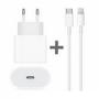 Imagem de Carregador Original Compativel Com I phone 11,12,13,14 ProMax USB-C Fonte Turbo 20W+Cabo Lightning -Novax