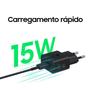 Imagem de Carregador Original Samsung 15W EP-T1510 USB-C Carga Rápida com Cabo