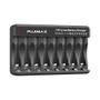 Imagem de Carregador P/ até 8 Pilhas LI-ION (Lítio, NÃO FUNCIONA C/ NI-MH, LER DESCRIÇÃO) USB Pujimax